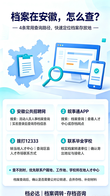 档案在安徽如何查询